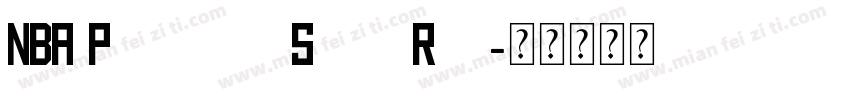 NBA Phoenix Suns Reg字体转换
